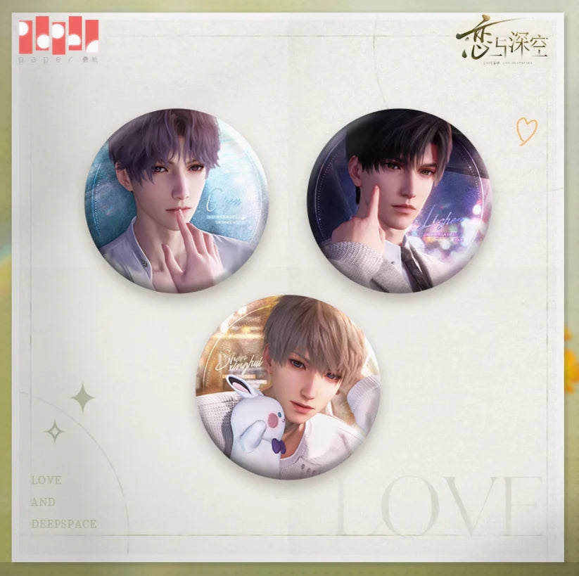 Love and Deepspace Lingering Gaze Badge 75mm