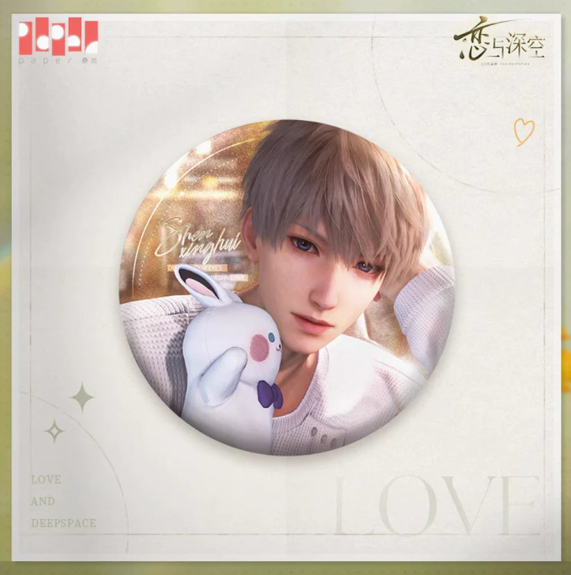 Love and Deepspace Lingering Gaze Badge 75mm