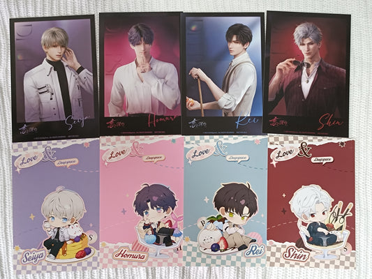 Love and Deepspace Sweets Paradise Collaboration Postcard Pair (Set of 2)