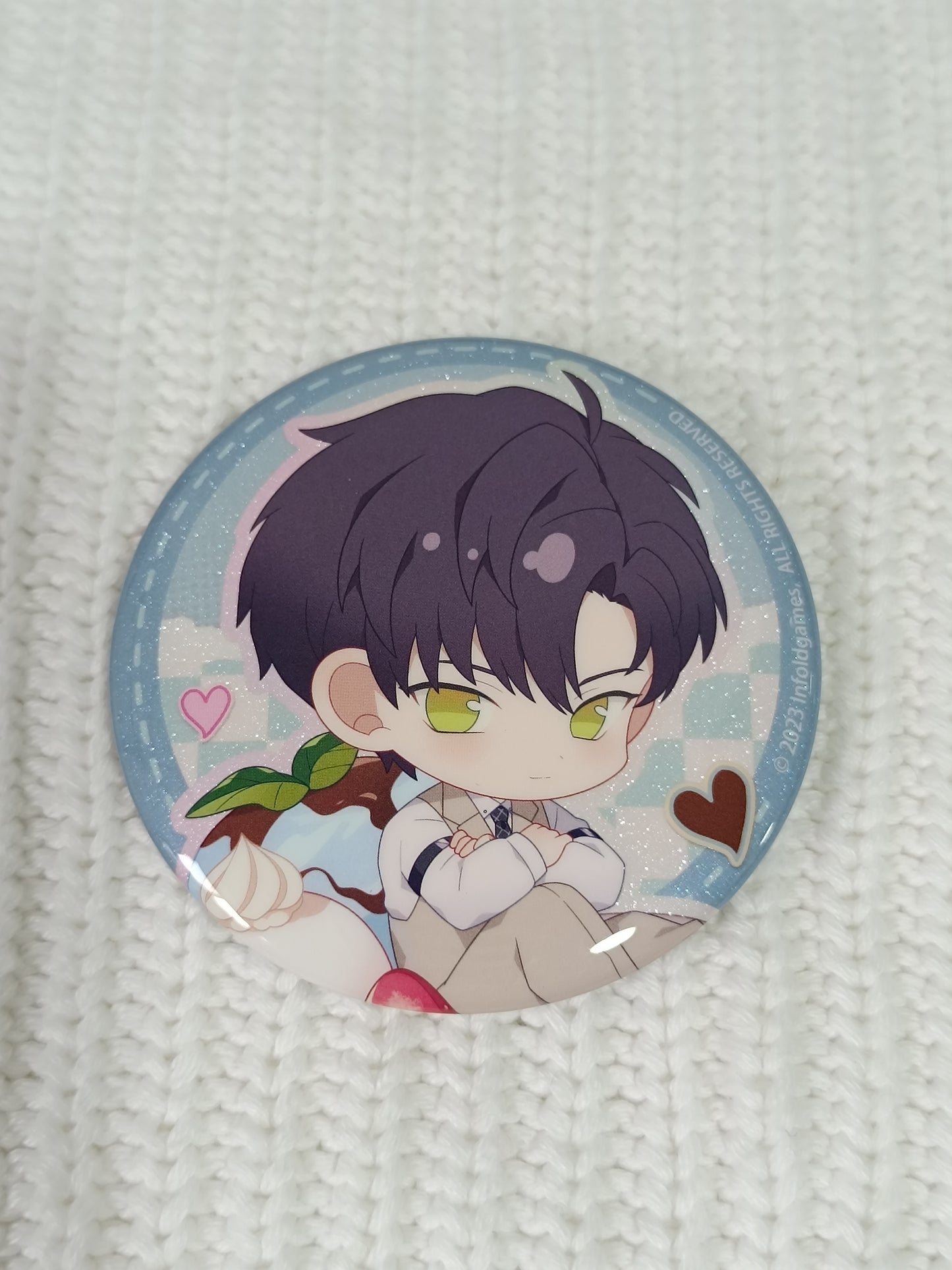 Love and Deepspace Sweets Paradise Collaboration Chibi Badge 65mm