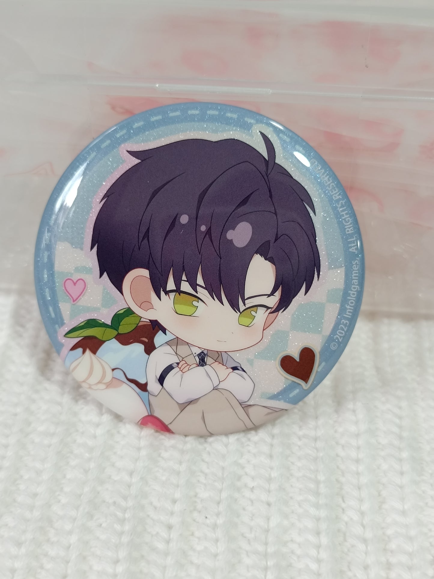 Love and Deepspace Sweets Paradise Collaboration Chibi Badge 65mm