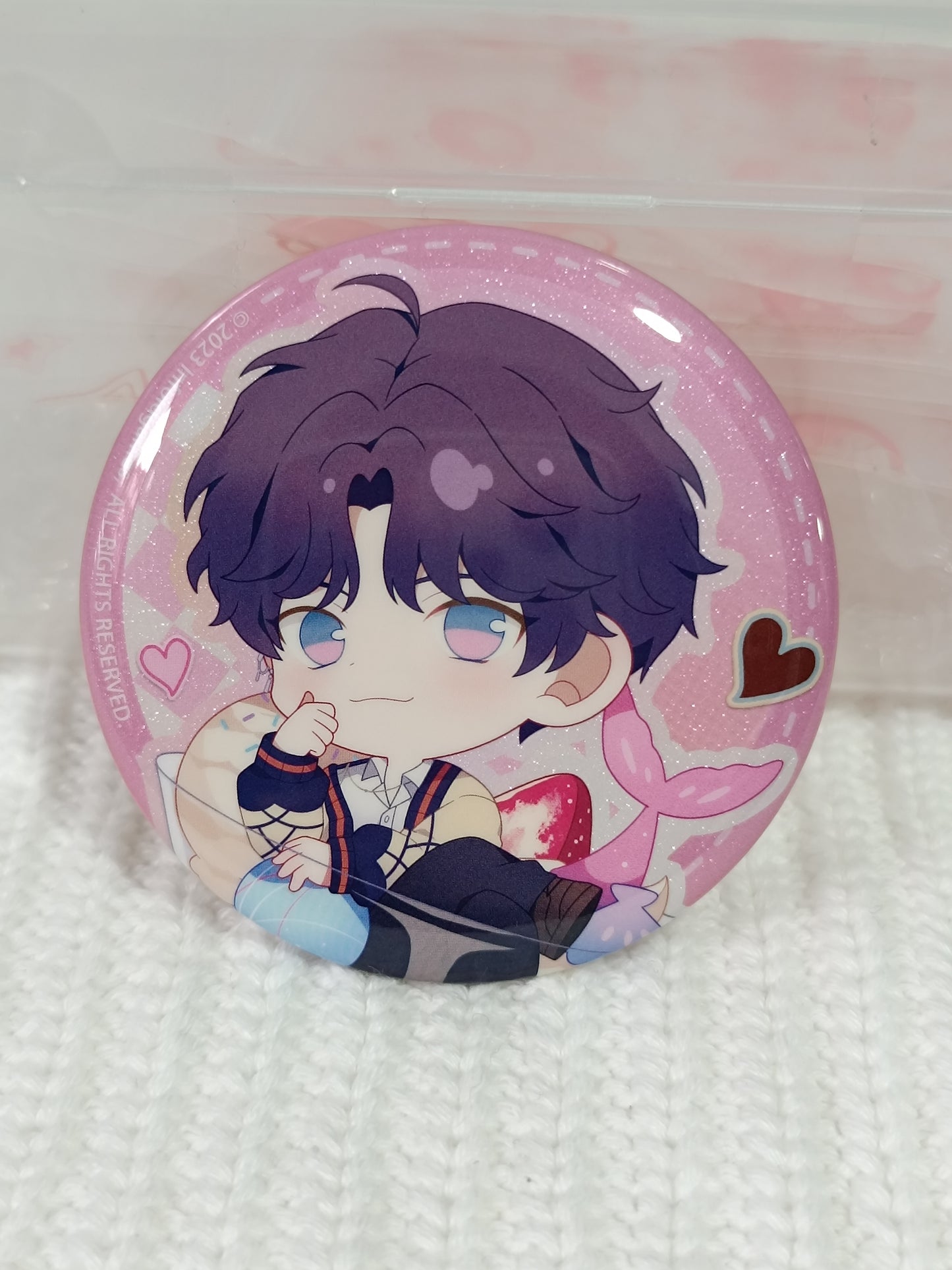 Love and Deepspace Sweets Paradise Collaboration Chibi Badge 65mm