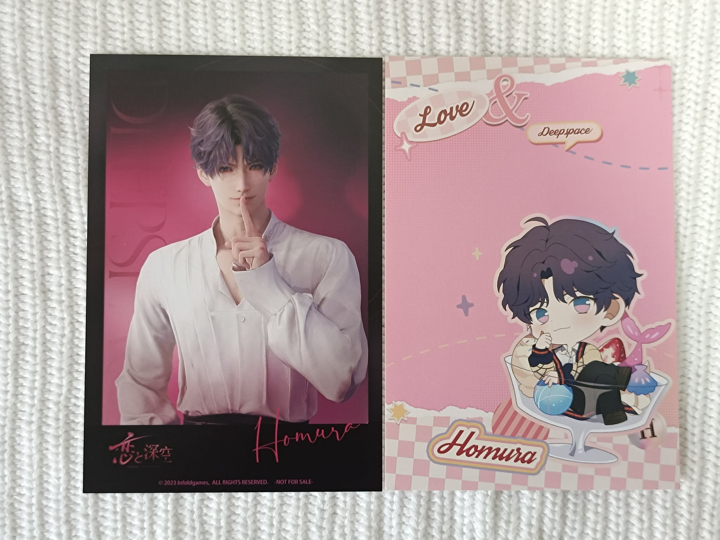 Love and Deepspace Sweets Paradise Collaboration Postcard Pair (Set of 2)