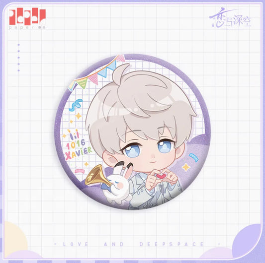 Love and Deepspace Xavier Birthday Special Chibi Badge 58mm